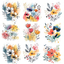 Bohemian Floral UV DTF Decal sheet