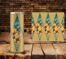 Boho Beach Diamond UV DTF Tumbler wrap