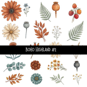 Boho Highland UV DTF Decal sheets 2 Designs available