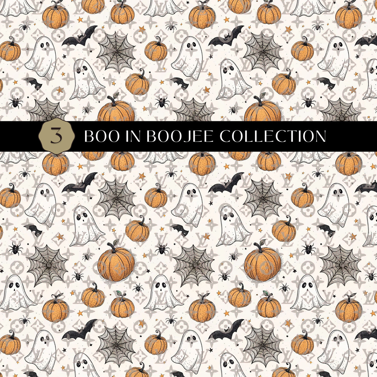 Boo in Boojee Collection 12x12 vinyl sheet 4 Designs
