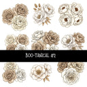 Boo-tanical Torn Pages UV DTF Decal sheets 3 designs available