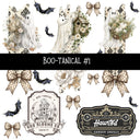 Boo-tanical Torn Pages UV DTF Decal sheets 3 designs available