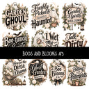 Boos and Blooms UV DTF Decal sheets 7 Designs available