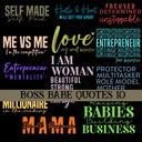 Boss babe Quotes UV DTF Decal Sheets 10 sheet Designs