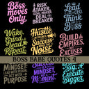 Boss babe Quotes UV DTF Decal Sheets 10 sheet Designs