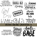 Boss babe Quotes UV DTF Decal Sheets 10 sheet Designs