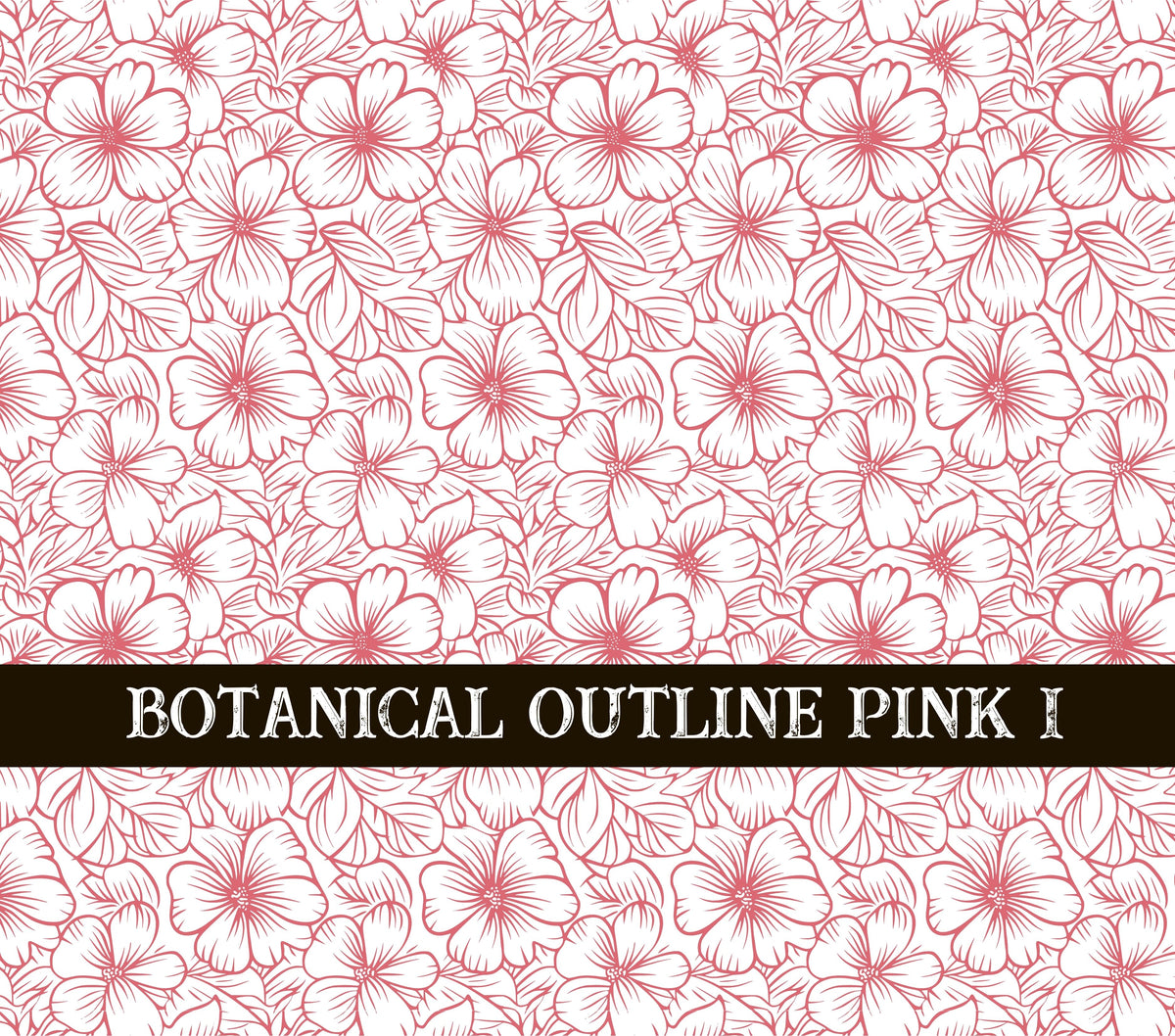 Botanical Outline #1 UV DTF Wrap
