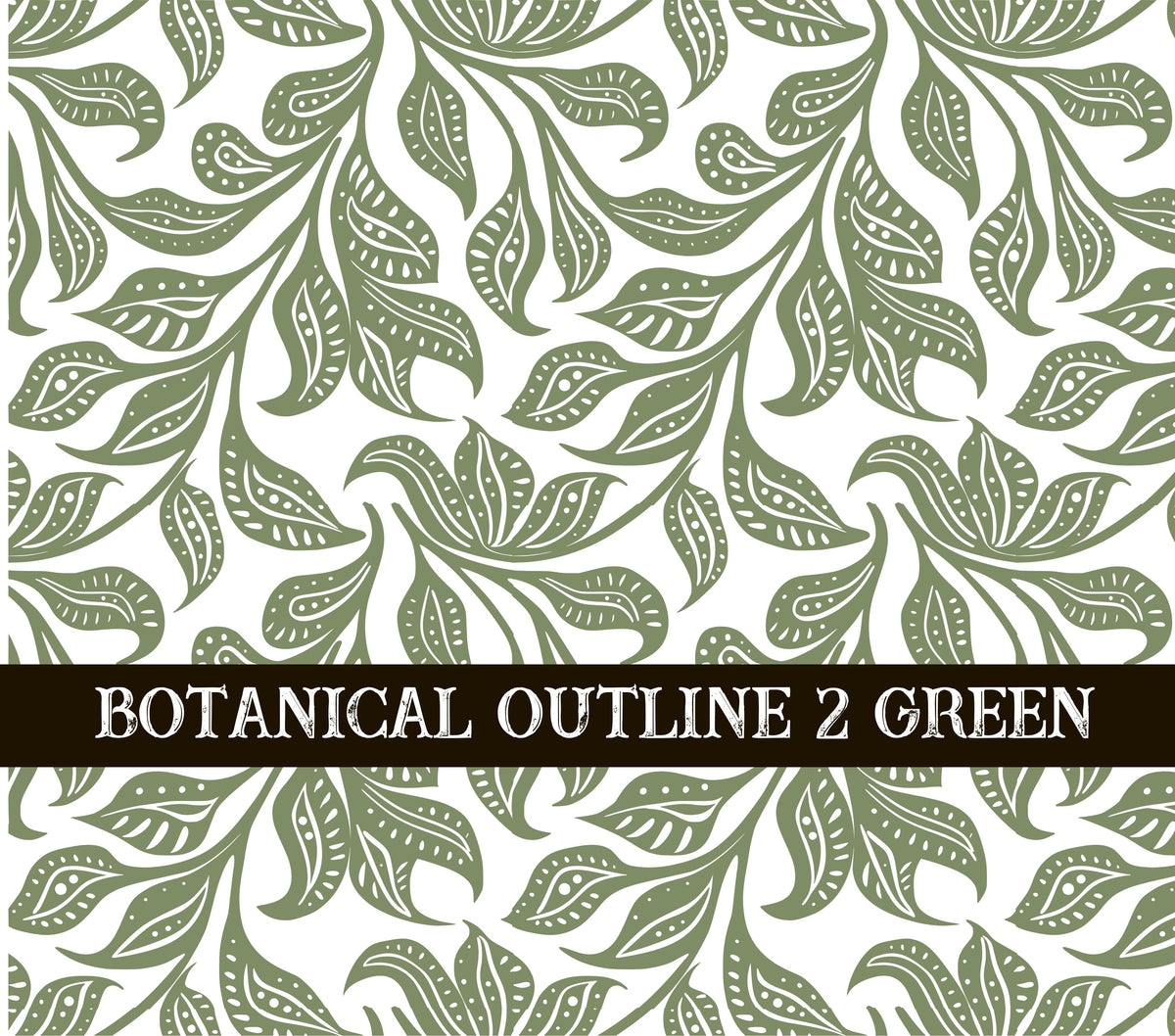 Botanical Outline #2 UV DTF Wrap