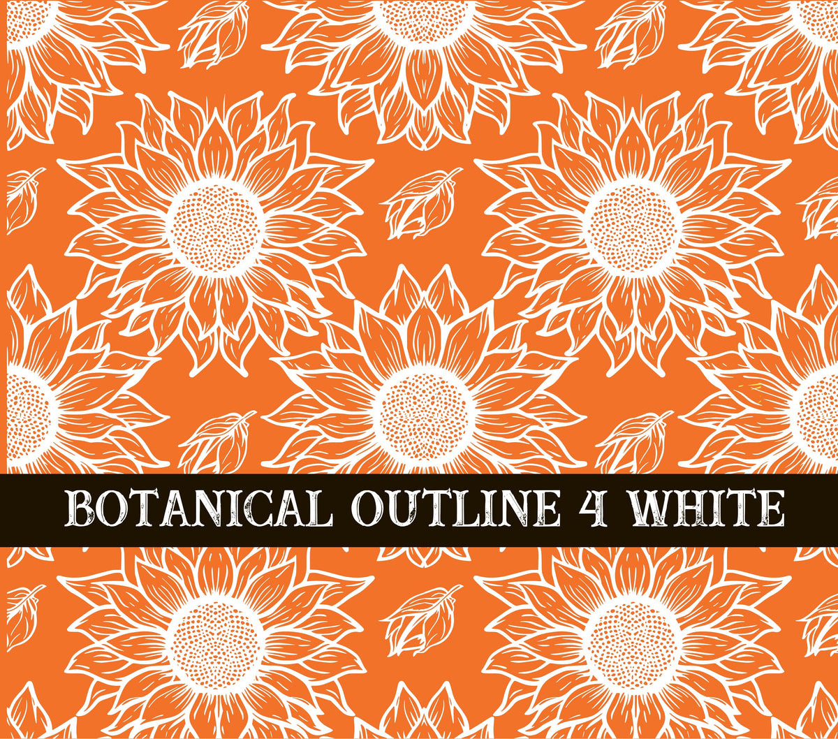 Botanical Outline #4 UV DTF Wrap 3 color options