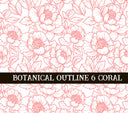 Botanical Outline #6 UV DTF Wrap 3 color options