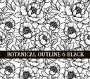Botanical Outline #6 UV DTF Wrap 3 color options