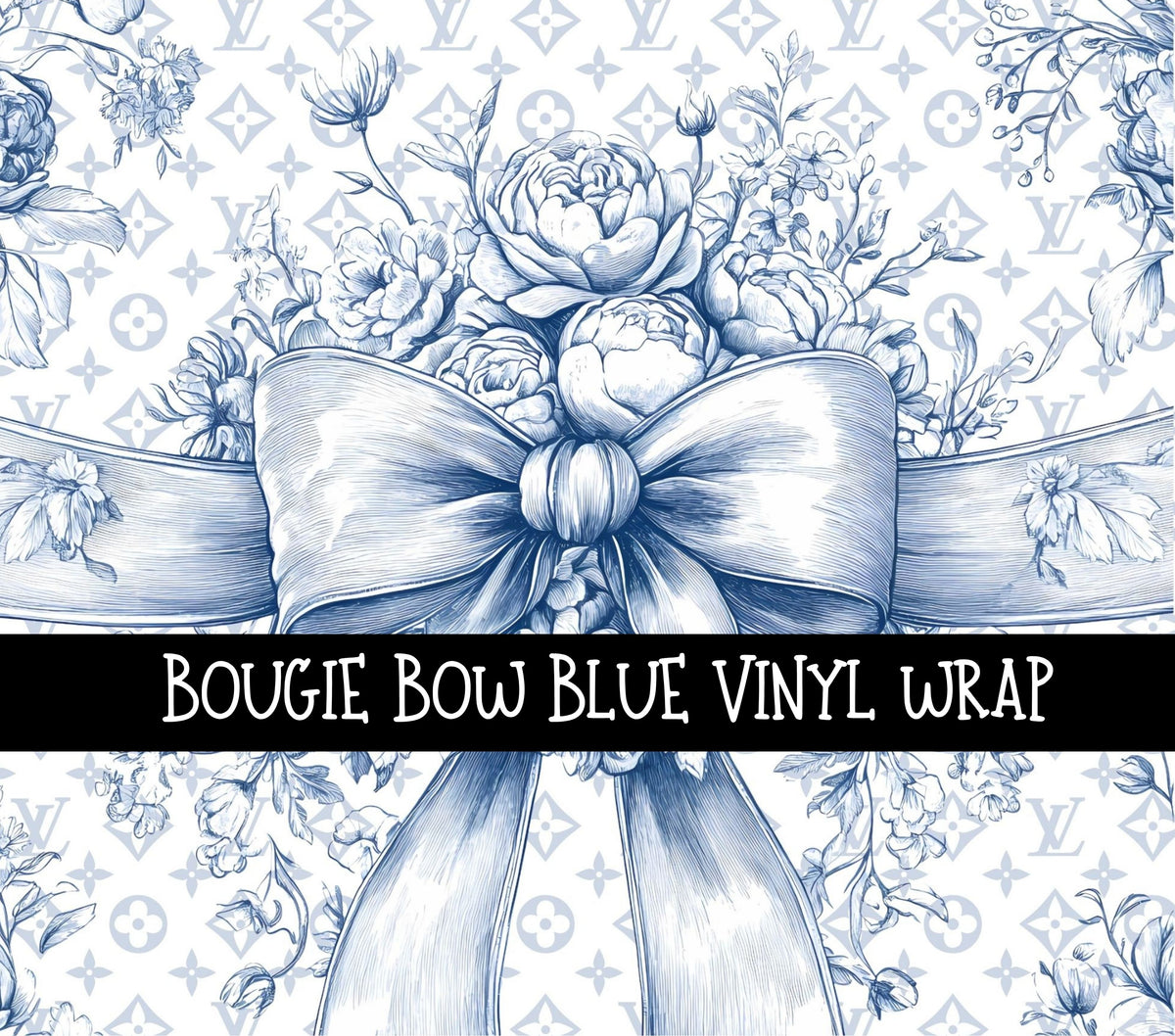 Bougie Bow vinyl tumbler wraps 4 designs
