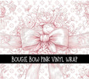 Bougie Bow vinyl tumbler wraps 4 designs