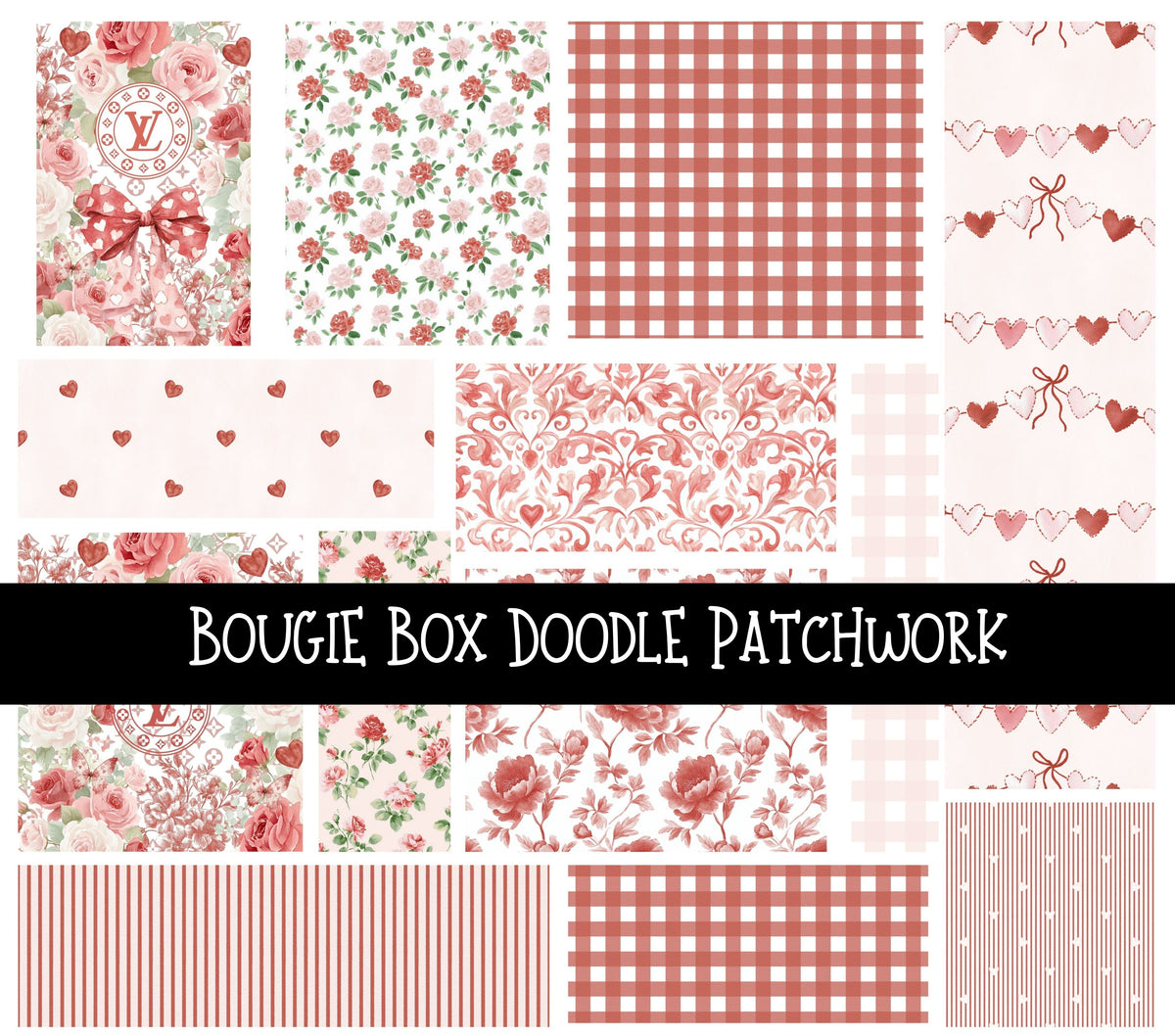 Bougie Box Doodle Patchwork Set