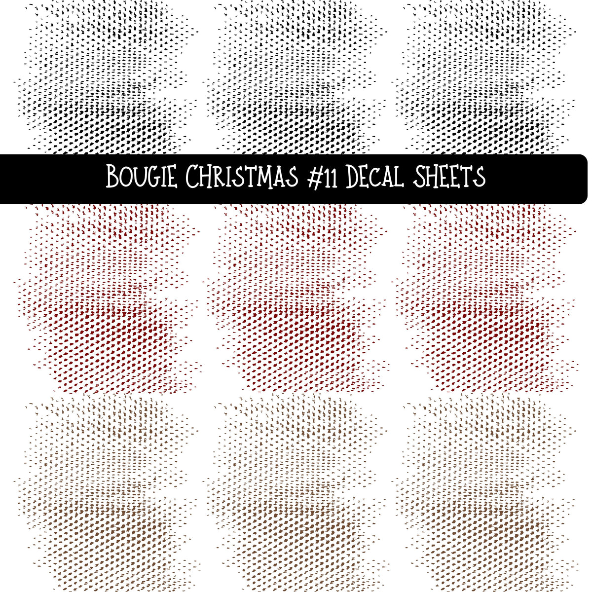 Bougie Christmas UV DTF Decal sheets 12 Designs available