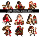Bougie Christmas UV DTF Decal sheets 12 Designs available