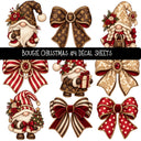 Bougie Christmas UV DTF Decal sheets 12 Designs available