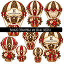 Bougie Christmas UV DTF Decal sheets 12 Designs available