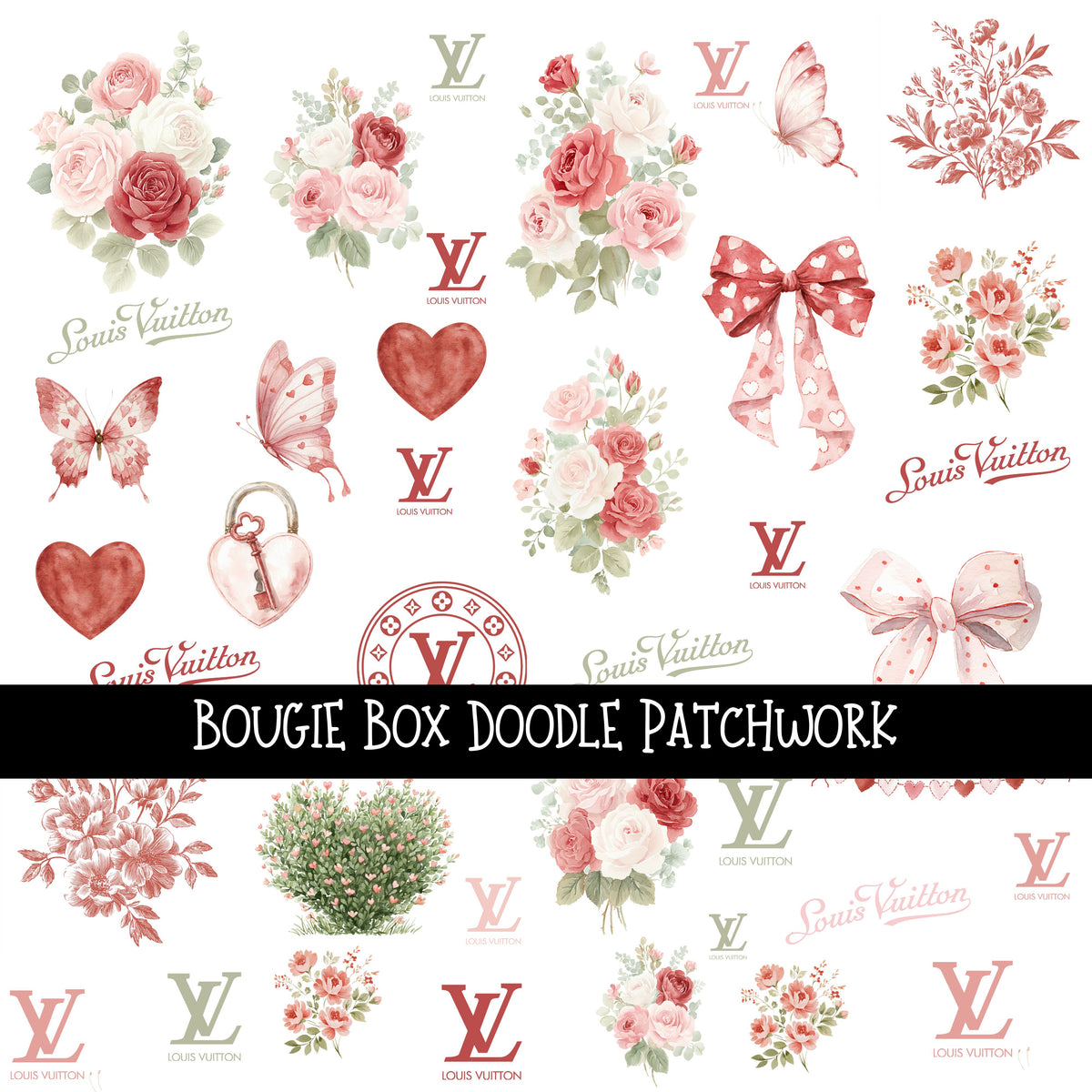 Bougie Box Doodle Patchwork Set