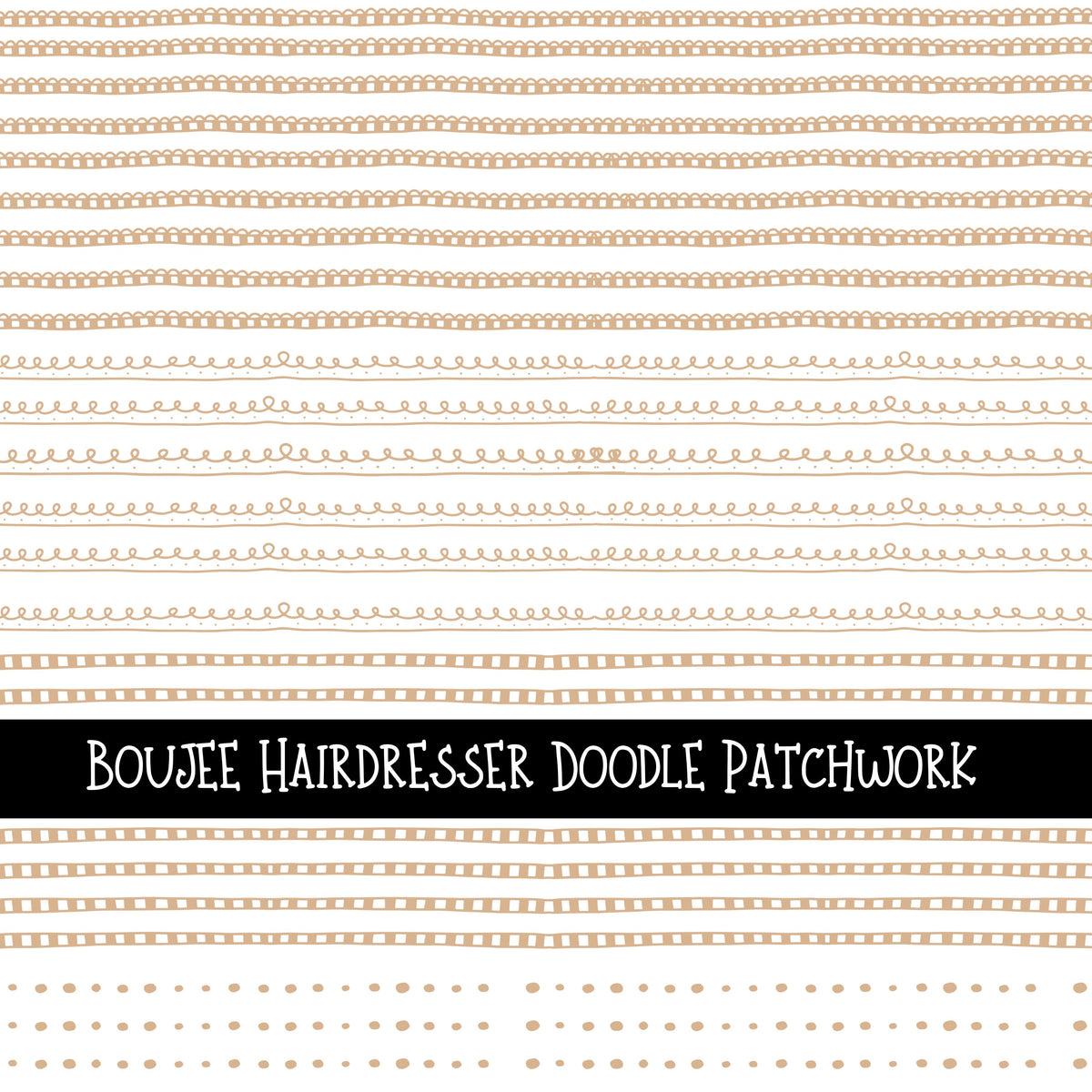 Boujee Hairdresser Doodle Patchwork Set