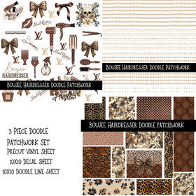 Boujee Hairdresser Doodle Patchwork Set