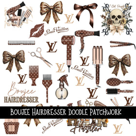 Boujee Hairdresser Doodle Patchwork Set