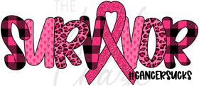 Breast Cancer Survivor UV DTF Decal