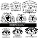 Bridgerton UV DTF Decal sheets 3 designs