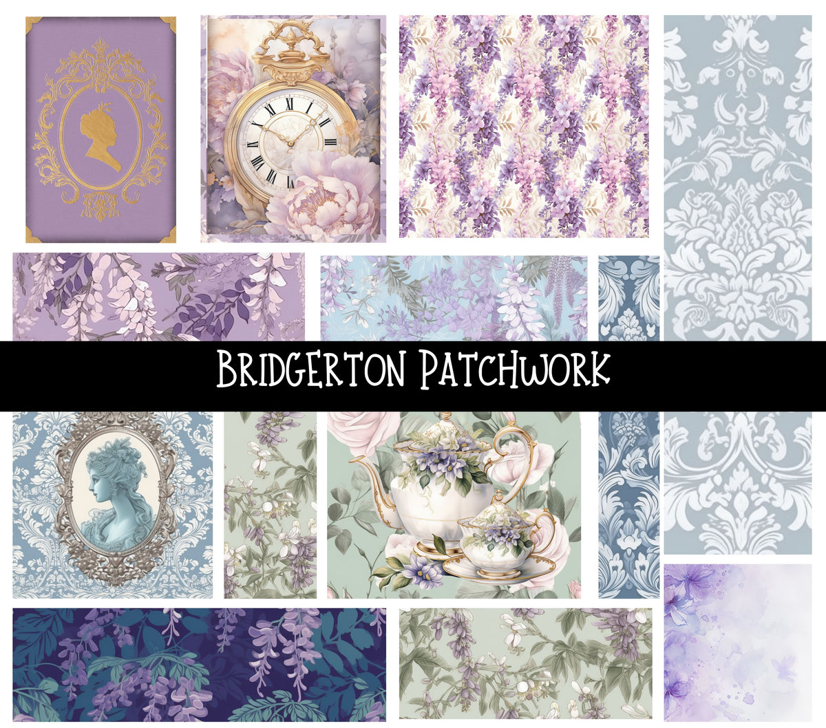 Bridgerton Doodle Patchwork Set