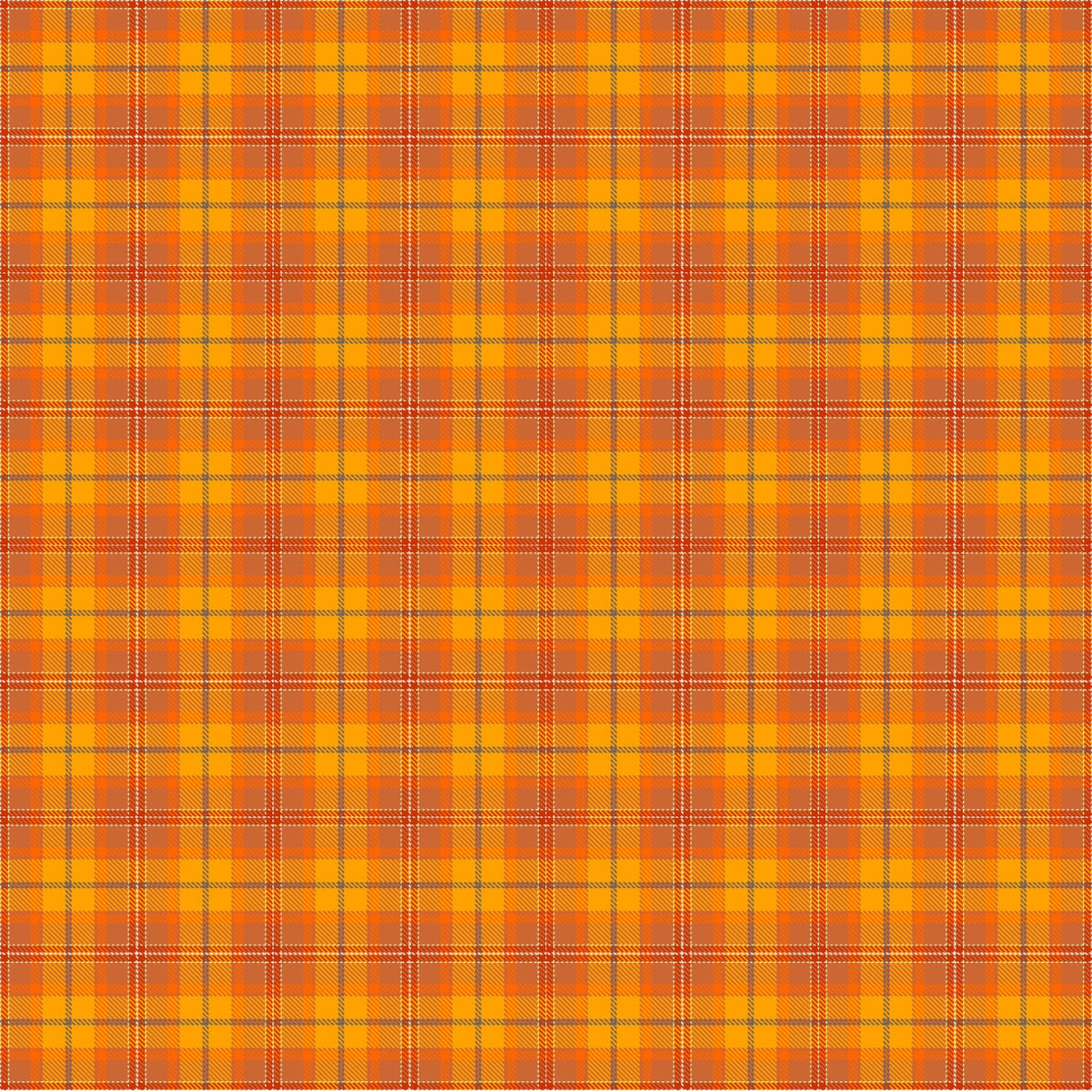 Bright Orange Plaid - Adhesive Vinyl