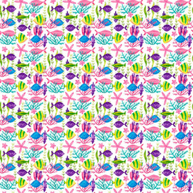 Bright Tropical Sea Life - Adhesive Vinyl