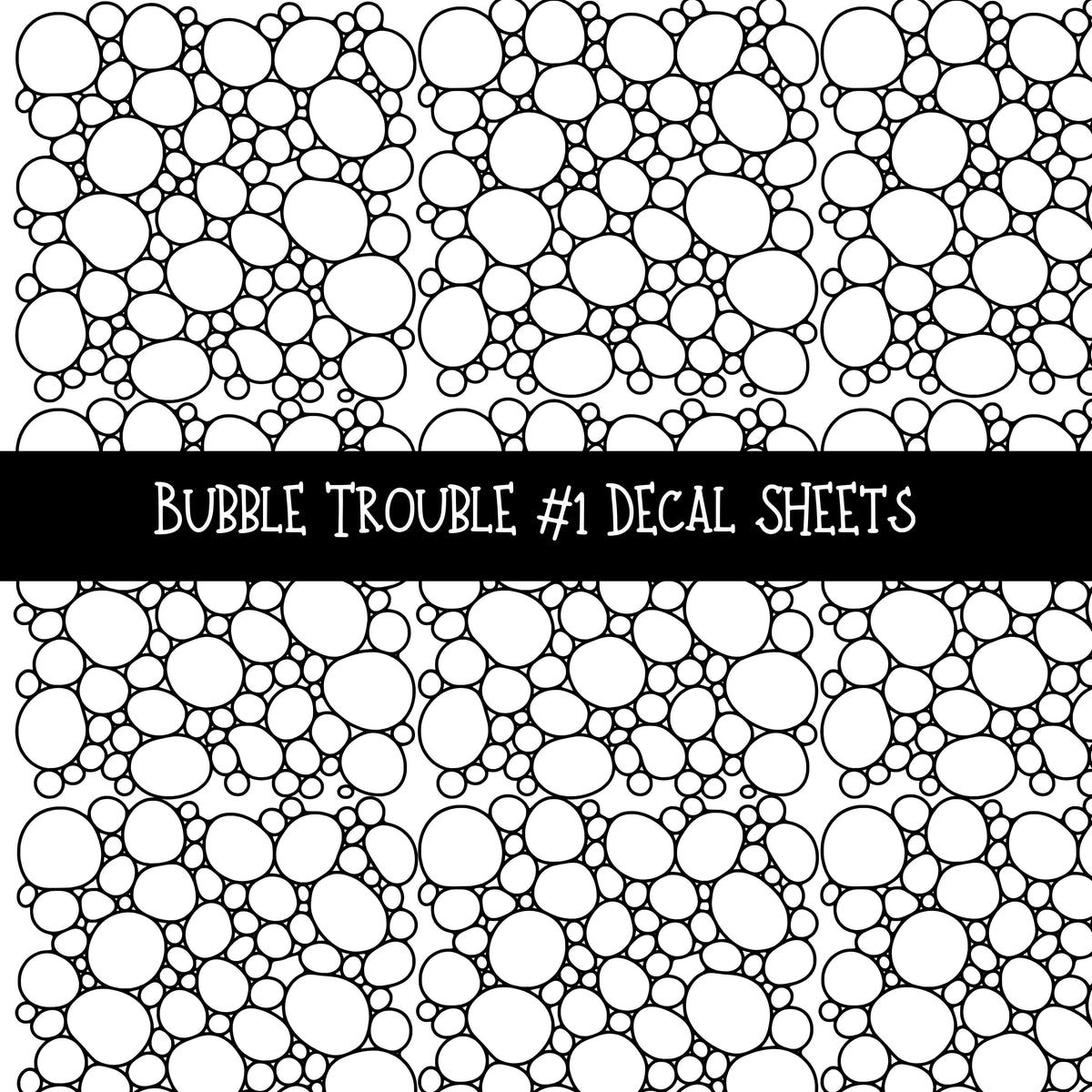 Bubble Trouble Element torn pages UV DTF Decal sheets 6 Designs available