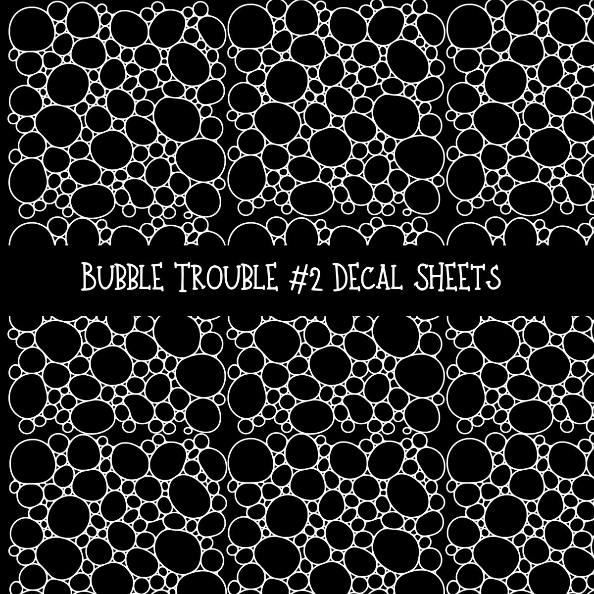 Bubble Trouble Element torn pages UV DTF Decal sheets 6 Designs available