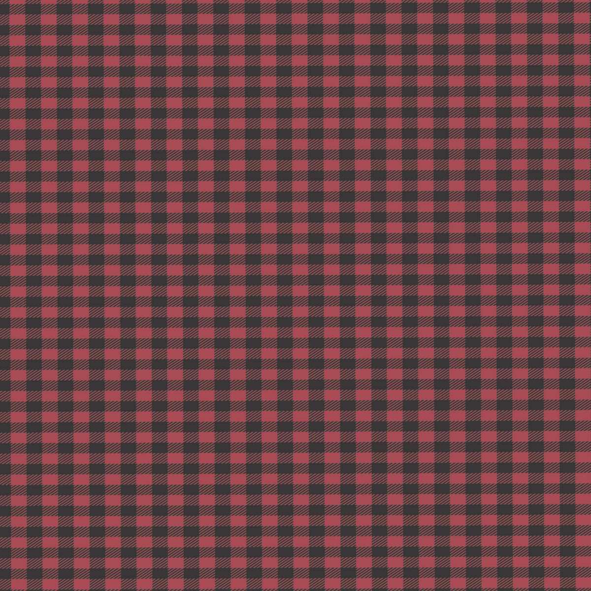 Red And Black Plaid - Adhesive Vinyl