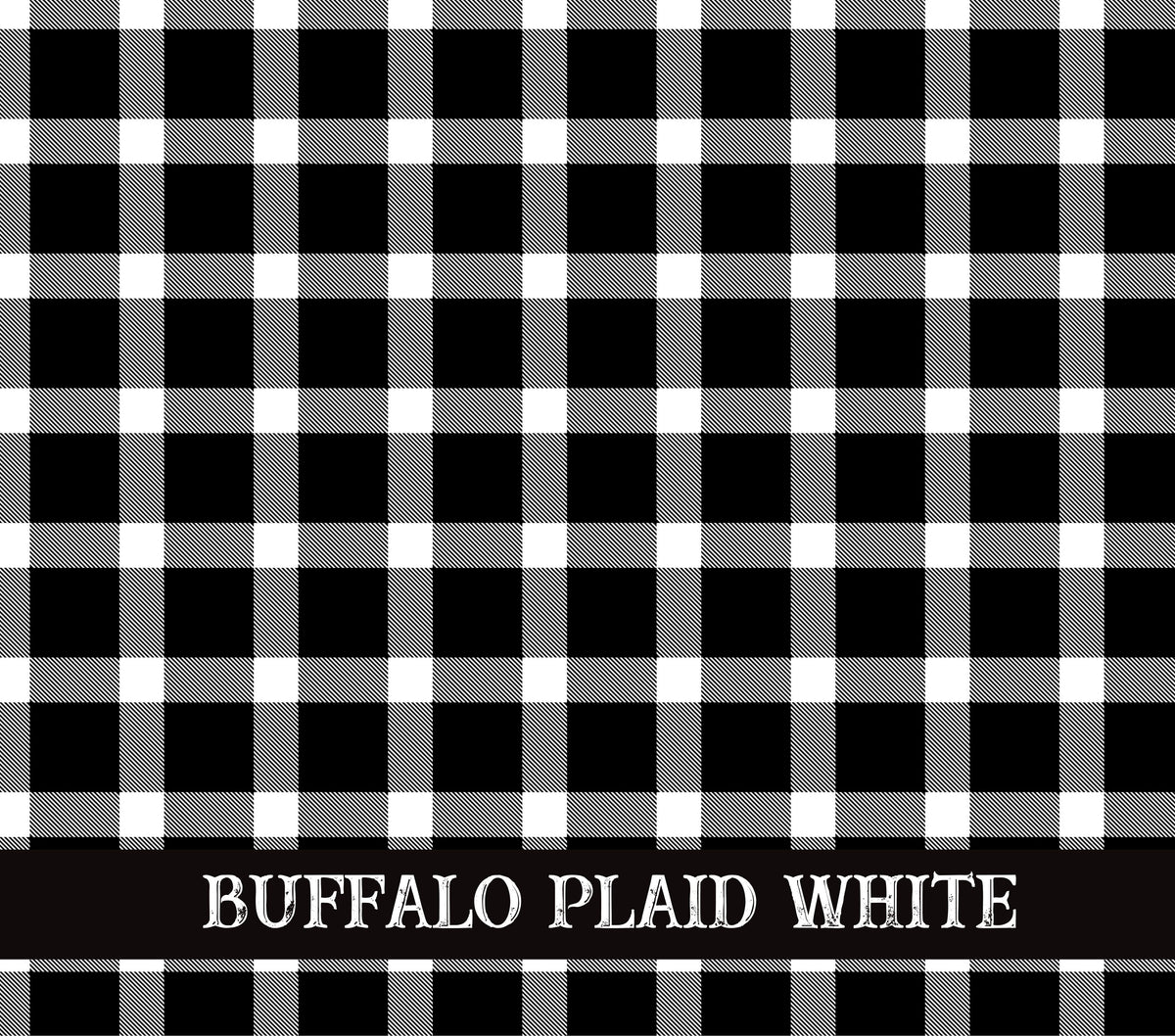 Buffalo Plaid UV DTF tumbler wraps 6 Colors transparent background