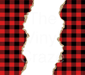 Buffalo Xmas Check Plaid Adhesive Vinyl Wrap