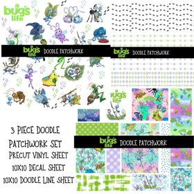 Bugs Life Doodle Patchwork Set