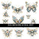 Bugs and Blooms UV DTF Decal sheets 4 design Options available