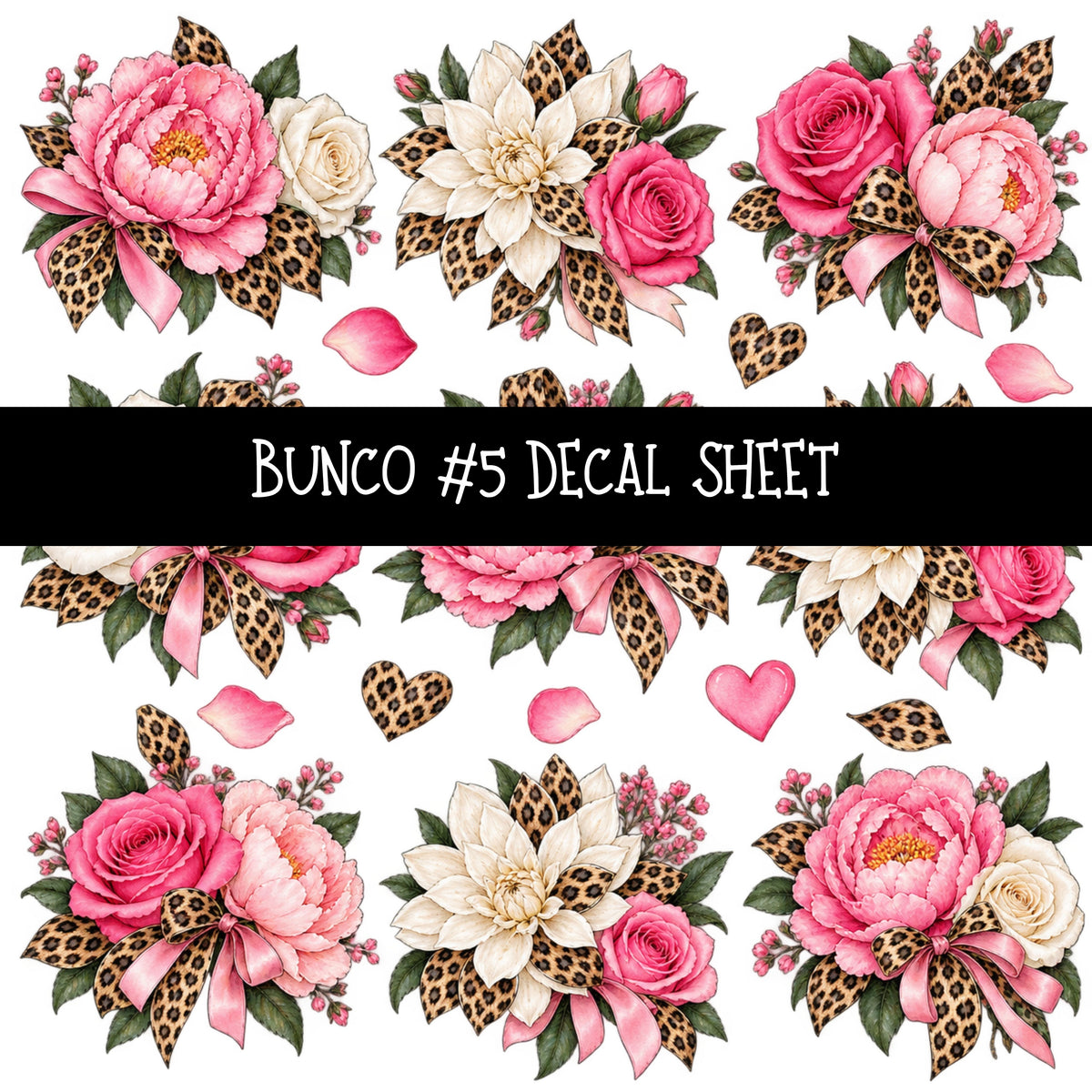Bunco UV DTF Decal sheets 7 Designs available