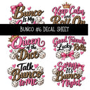 Bunco UV DTF Decal sheets 7 Designs available