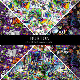Burton precut Vsplit 12x12 vinyl sheet