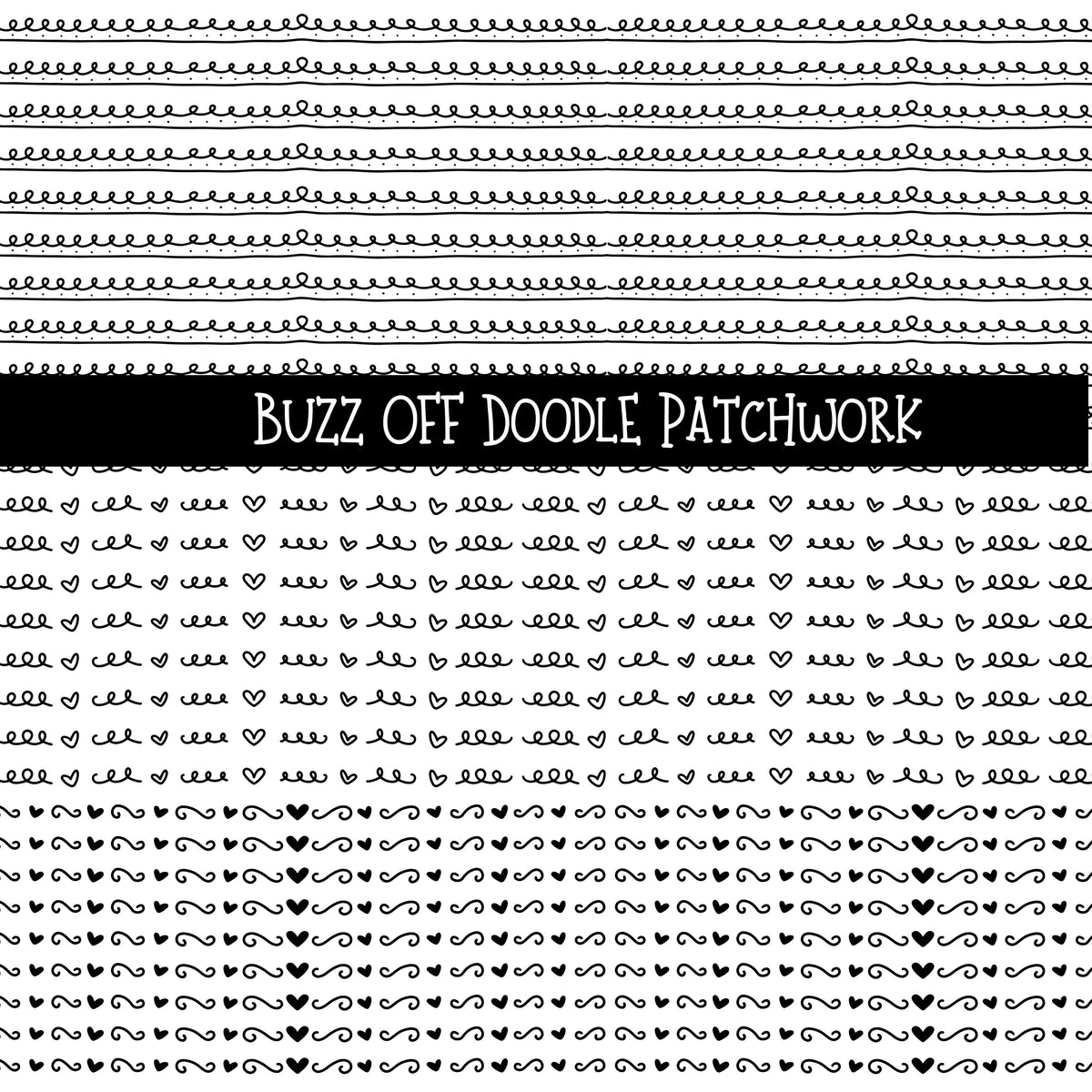 Buzz Off Doodle Patchwork Set
