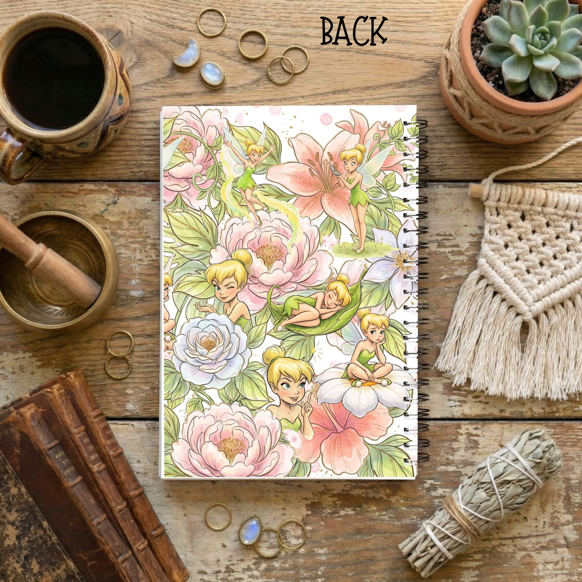 Tink Vinyl Notebook Planner cover A5 Front and Back set