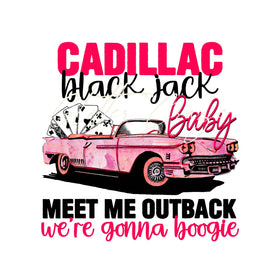 Cadillac Black Jack DTF Transfer