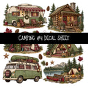 Camping UV DTF Decal sheets 11 Designs available