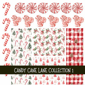 Candy Cane Lane Collection UV Decal sheets 2 designs
