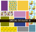 Simpsons Doodle Patchwork (2 variants)