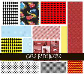 Cars Doodle Patchwork Set