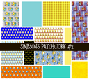 Simpsons Doodle Patchwork (2 variants)