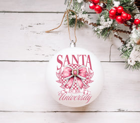 Santa University UV DTF Decals